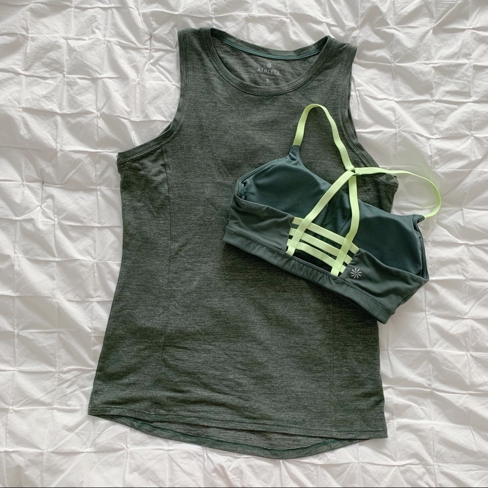 Athleta Odyssey 2-in-1 Tank and Sports Bra Set